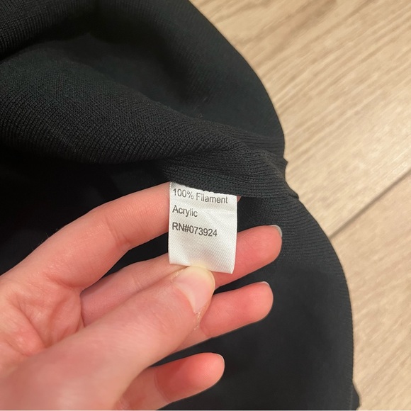 Ming Wang Acrylic Black Sleeveless Crew Neck Women’s Shift Dress Size 2X - Picture 4 of 6